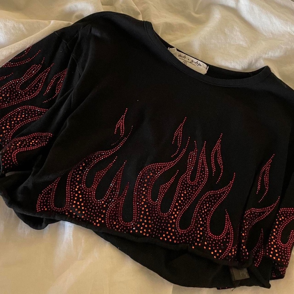 LF rhinestone top